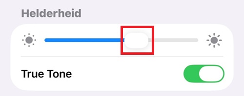 Helderheid iPhone